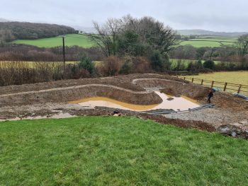 digging a large pond