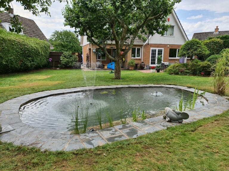 Garden Pond Refurbishment in Tavistock, Devon