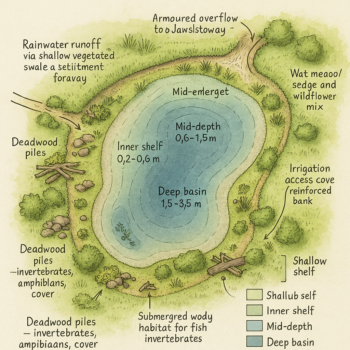 wildlife pond design plans Devon and Cornwall