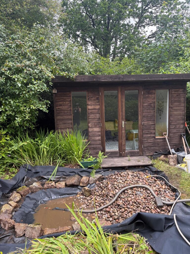 Wildlife Pond Restoration & Relining in Bovey Tracey, Devon 6