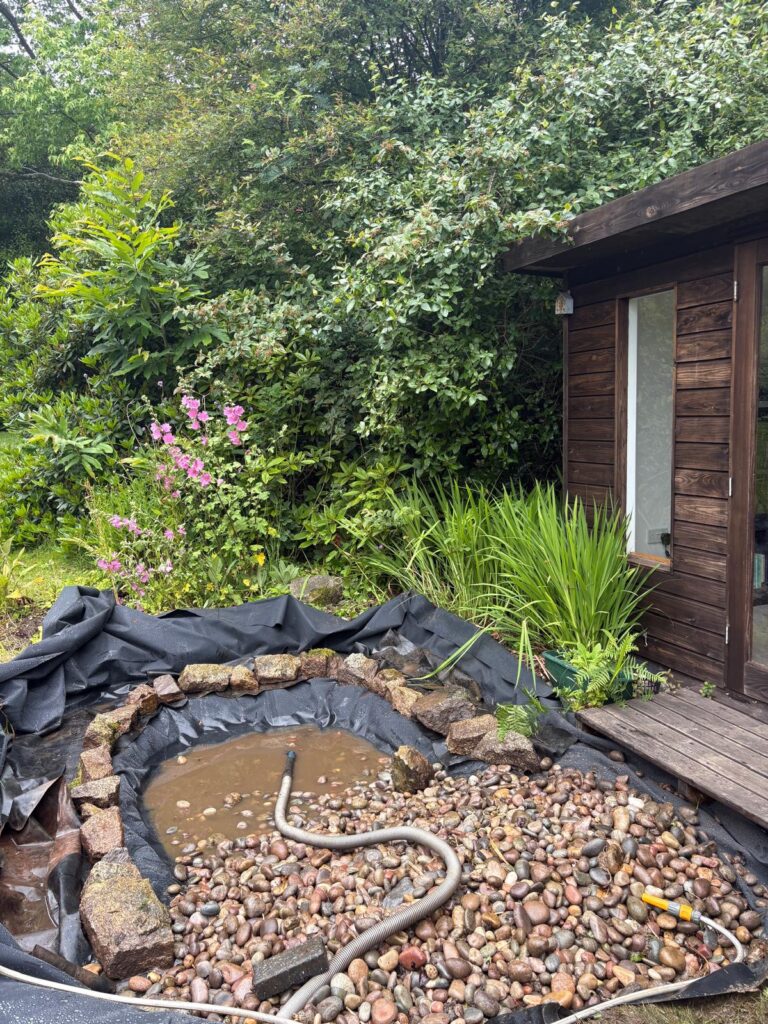 Wildlife Pond Restoration & Relining in Bovey Tracey, Devon 5