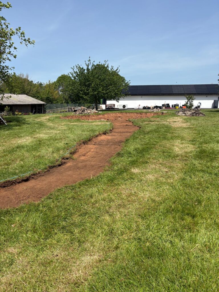 Wildlife Pond & Stream Creation in Woodbury, Devon 1